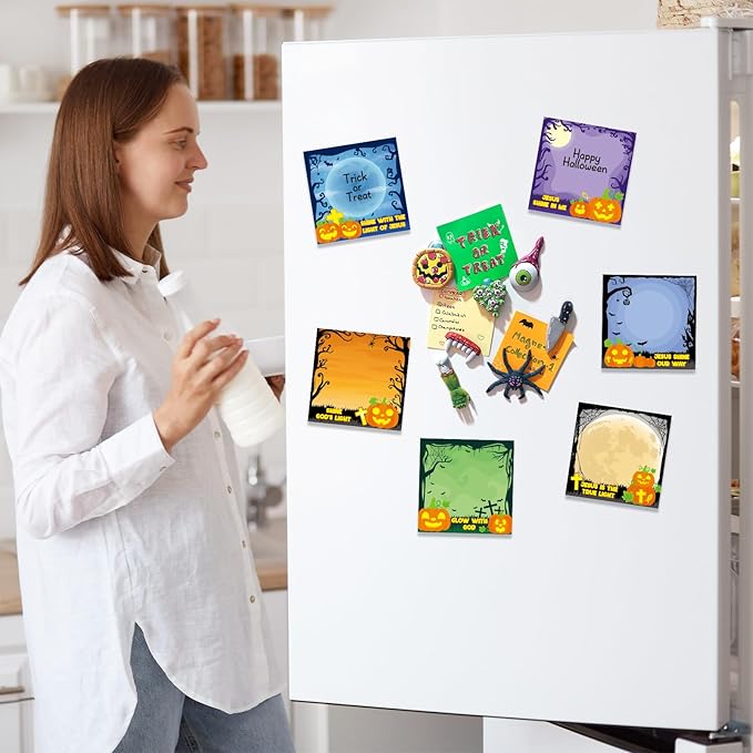30 Pack Halloween Bible Sticky Notes - 600 Sheets Christian Jesus Pumpkin Sticky Notes Religious Bible Verse Quotes Notepads for Halloween Gifts Message Reminder Diary Lists