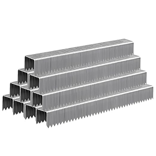 Heavy Duty T50 Staple 3/8" Length, 3/8" Crown 5000-Count, 20 Gauge Galvanized, for Pneumatic, Electric, Manual T50 Stapler Gun