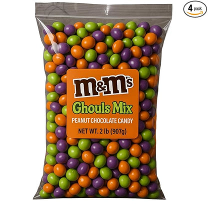 MM's Ghoul's Mix Halloween Candy, Peanut Chocolate, 2 Pounds Bulk