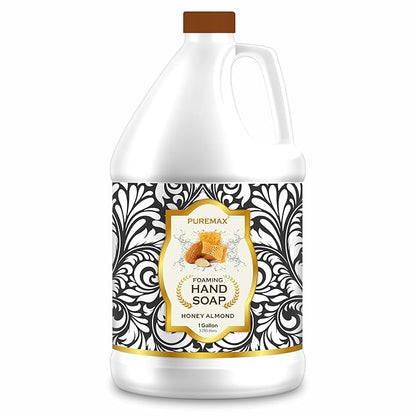 Foaming Hand Soap Refills | Honey Almond | Essential Oils | Gentle, Moisturizing Foam | Made in USA | 128 Fl Oz (1 Gallon)