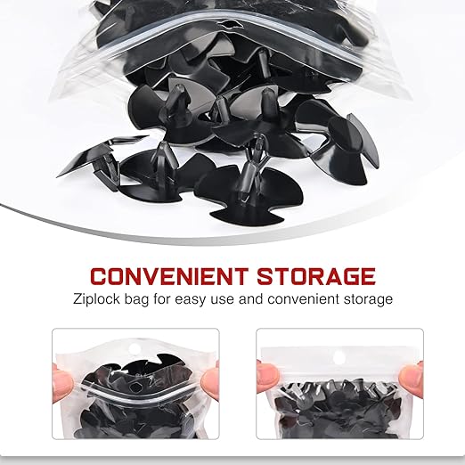 Nilight 50Pcs 8.7mm Hole Hood Insulation Push-Type Retainer Clips Compatible with Chrysler 4878883AA Dodge 1996-2005 Neon 2009-On Jeep Grand Cherokee, 2 Years Warranty