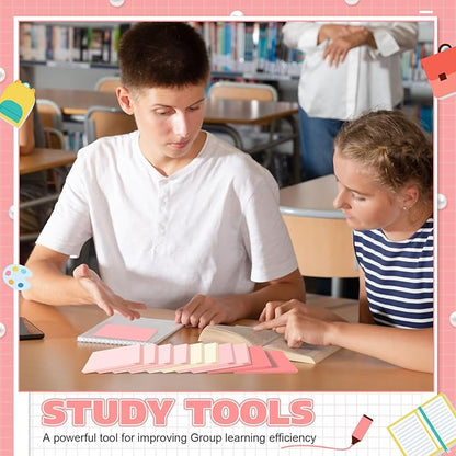 Fainne 8 Pack Sticky Notes Bulk Back to School Supplies Self Stick Note Pads Paper Memo for Office First Day of School Student Teacher Essentials (3x5inch,Light Color)