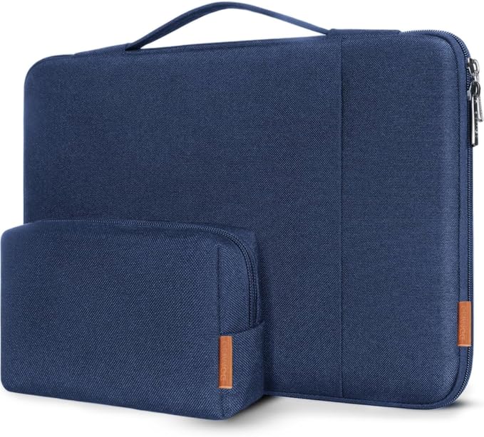 DOMISO 16 inch Laptop Sleeve Case Water Resistant Shockproof Protective Computer Bag for 16" Dell/HP Pavilion Envy/ThinkPad IdeaPad/ASUS Vivobook,Navy