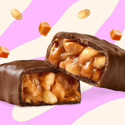 NICKS Peanuts n fudge Keto Chocolate Candy Bars No Added Sugar 180 Calories, 3.0 Net carbs, Gluten Free Sweets Low carb Candy Snack Bar (Multipack 15x40g)