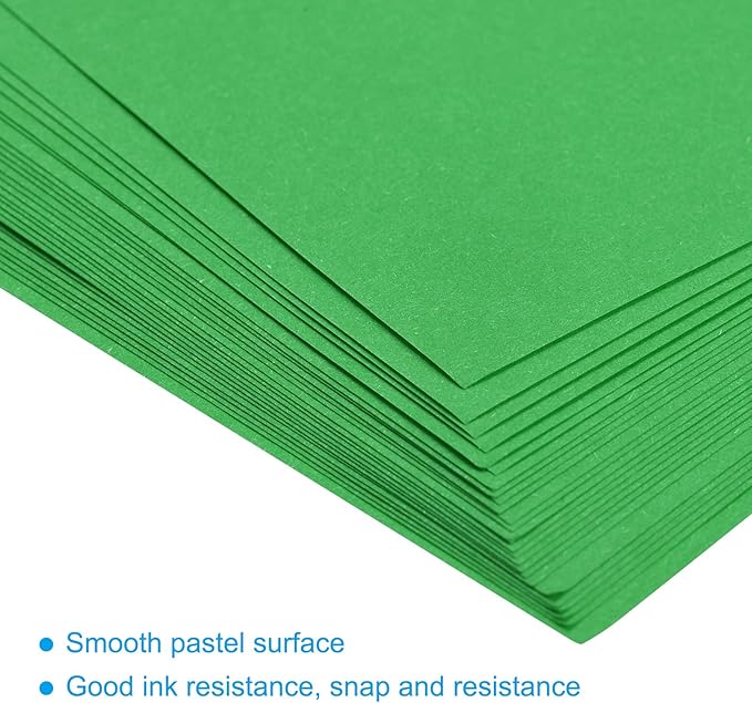 MECCANIXITY 75 Sheets A4 Colored Print Copy Paper 5.8" x 8.3" Origami Paper Printer Paper 80gsm for Printing, Document Copying, Art Craft,Dark Green