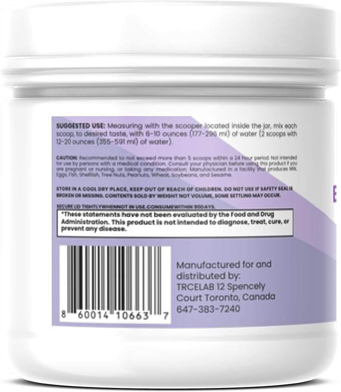 Natural Energy Drink Powder – Guava Berry Flavor – Electrolytes + Natural Caffeine Powder from Green Tea – No Sugar, Vegan, Keto-Friendly, 20 Servings (120 g)