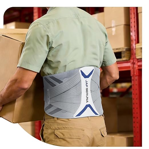 Lower Back Brace for Pain Relief & Posture Correction - Bionic Y-Back Support System with Adjustable 3D Knit Belt, Breathable Lumbar Pad - Medical Grade for Herniated Disc, Sciatica, Scoliosis, Arthritis