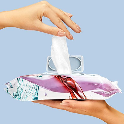 Body Prescription Makeup Cleansing Wipes - Gentle and Effective Face Wipes, 50 Count (Pack of 4), Retinol