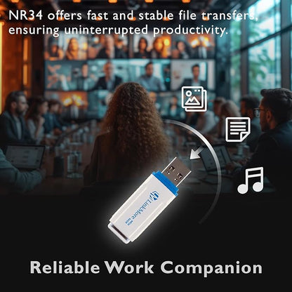 LinkMore 64GB NR34 USB3.2 USB 3.1Flash Drive, Read Speed up to 120MB/s, Write Speed up to 60MB/s, Thumb Drive (64GB, NR34- High Speed)
