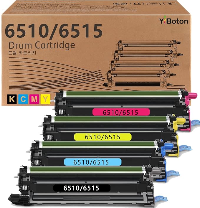 Phaser 6510 Workcentre 6515 Drum Unit Cartridge Replacement for Xerox 108R01417 108R01418 108R01419 108R01420 Imaging Unit Compatible for Xerox Phaser 6510 WorkCentre 6515 Printer Drum