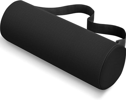 Seat Cushion, Lumbar Roll Support Pillow for Office Chair, Car, Gaming Chair, Memory Foam Back Cushion with Washable Cover for Relieving Back Pain & Improving Posture,Black