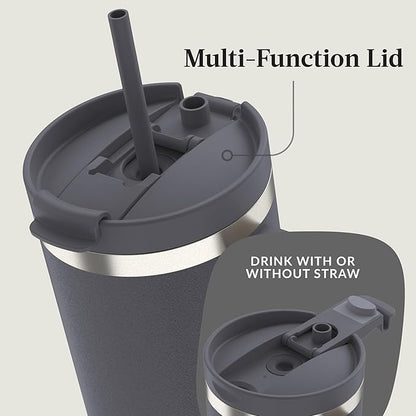 Contigo Streeterville 40oz Tumbler, Stainless Steel Vacuum Insulated, Leak-Proof, Cold for 29 Hours, Darkstone (Pack of 4)