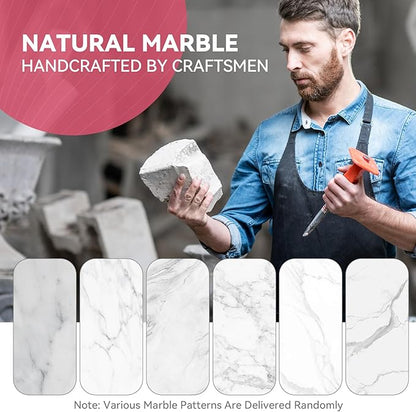 Marble Wine Chiller for Bottle,Wine Chiller Bucket,Wine Cooler Bucket for Any 750ml Bottle Champagne Chiller for Parties,Wine Bottle Chiller,Wine Bottle Cooler,Wine Gifts for Women Man (White)