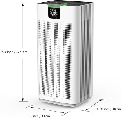 Jafända Air Purifiers for Home Office 4575 ft², APP & Alexa, Ture HEPA 13 Activated Carbon Air Filter, Air Cleaner for Large Room Remove 99.97% Dust Pollen Smoke Pet Dander Allergies Mold Odors VOCs