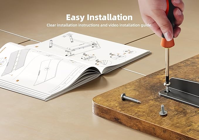 YDN Standing Desk, 40x24 Inch Electric Adjustable Height Stand up Desk, Sit Stand Home Office with Splice Board, Rustic Brown