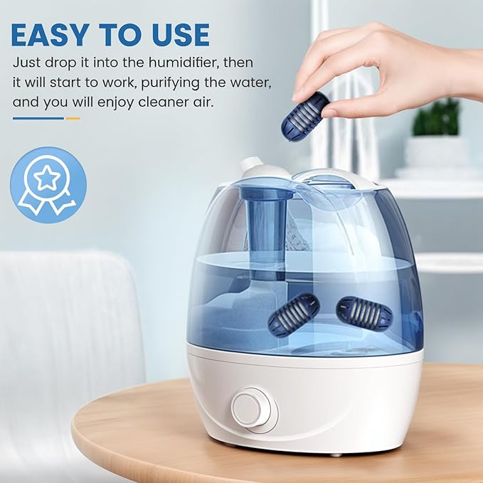 isinlive Demineralization Cartridge for HoMedics Ultrasonic Humidifiers: 16-Pack Demineralization Cartridges Filter Replacement, Filters Mineral Deposits, Prevents Hard Water Build-Up, Purifies Water