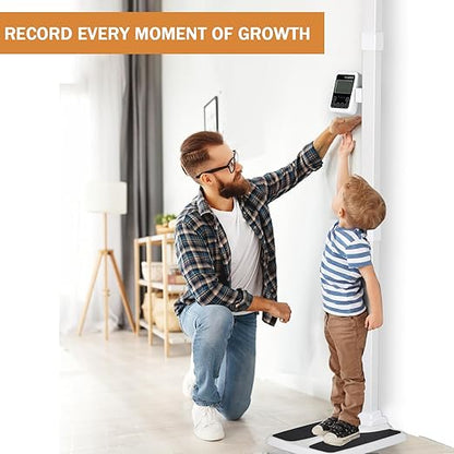 Professional Digital Physicians Scale，Ultrasonic Height and Weight Scale，Multifunctional Medical Measuring Scale for Weight and Height Measurement,Weight Capacity 440 lbs / 35.4”-78.7”