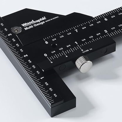 Scriber Gauge 37 Inch – Extra Long Measuring and Marking Ruler, Layout and Joinery Gauge, CNC Aluminum Square Tool for Woodworking, Carpentry, Framing, DIY Projects (New Version)