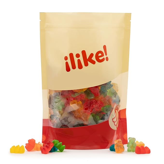 Bears Gummy Candy | 2 Pound Bag | Assorted Fruit Flavored Bulk Gummi Bears for Parties, Candy Buffets, Dessert Decorating, Kids' Party Favors and Goody Bags