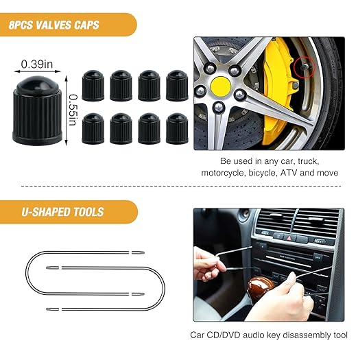 GOOACC 330Pcs Trim Removal Tool, Auto Push Pin Bumper Retainer Clip Set Fastener Terminal Remover Tool Adhesive Cable Clips Kit Car Panel Radio Removal Auto Clip Pliers, Black