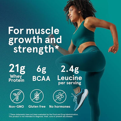 Puori Whey Protein Powder, Bourbon Vanilla - PW1 Pasture-Raised, Grass-Fed Whey Protein Powder Drink Mix containing BCAA Amino Acids - Post-Workout Supplement for Muscle Gain & Recovery - 30 Servings