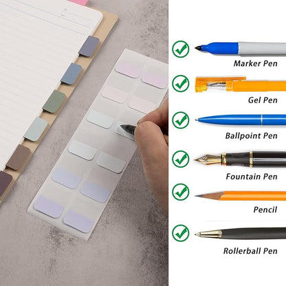 Lumintutu 18 Colors 720pcs Sticky Index Tabs, Medium Book Annotation Tabs Repositionable Page Markers Labels for Notebooks, Bible, Binder, File Folder, Planner and Journaling Supplies (1×1.1 Inch)