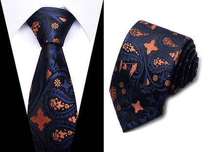 Tie For Men Necktie Woven Jacquard Neck Ties Set 6 PCS
