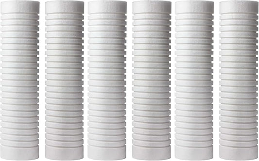 CFS – Standard Capacity Grooved Water Filter Cartridges Compatible with Whirlpool WHKF-GD05 Models – Removes Bad Taste and Odor – Whole House Replacement Filter Cartridge (6 Pack)