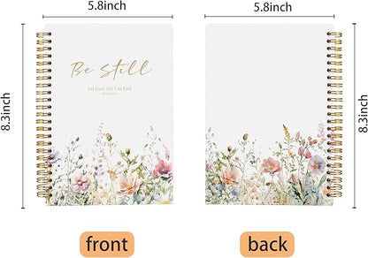 PSALM 46 Be Still and Know That I am God Christian Notebook Journal - Christian Gifts for Women, Bible Journal Notebooks for Note Taking, Bible Journaling Notebook, Spiral Notebook 5.5x8.3