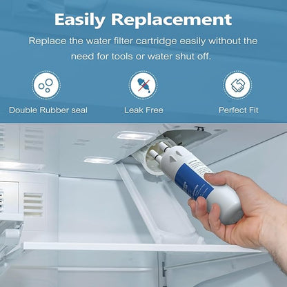 W10295370A Filter Replacement Compatible With W10295370,Filter 1,EDR1RXD1,WHR1RXD1,P8RFWB2L, P8WB2L, P4RFWB, 46-9930,46-9081 (3 Pack)