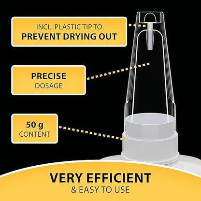 3D Printer Super Glue Gel – XXL 50g / 1.76oz Industrial Strength – Bonds PLA, ABS, PETG, TPU & Nylon – Extra Strong, Waterproof & Heat-Resistant – Anti-Clog Tip – KRAFTPROTZ Adhesive for 3D Prints