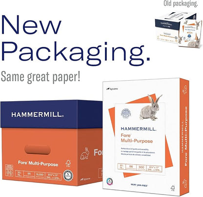 Hammermill Printer Paper, Fore Multipurpose 20 lb Copy Paper, 11 x 17 - 1 Ream (500 Sheets) - 96 Bright, Made in the USA