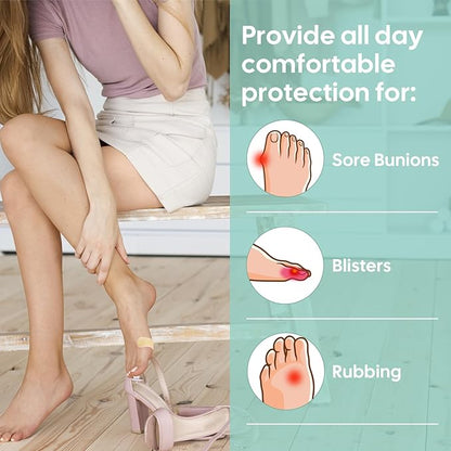Gel Blister Hydrocolloid Bandages - Welnove 30ct Blister Cushions (Spot Pack) - Blister Bandages for Heel, Toe & Foot - Blister Pads for Prevention & Recovery - Water Resistant