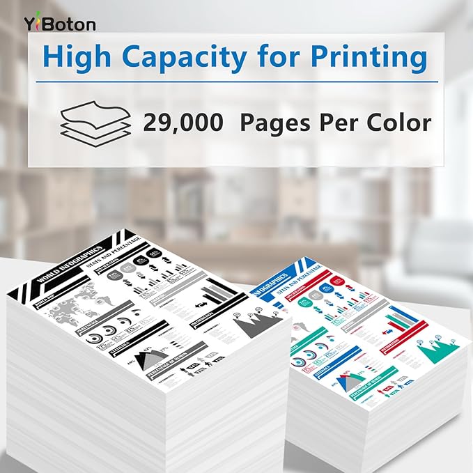 658X Cyan Toner Cartridge Replacement for W2001X Cyan Toner Cartridge Compatible for Color Leserjet Enterprise M751 M751n M751dn Printer Series.（with New Chip）