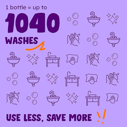 Originally Yellow Plant-Based Hand Soap All Natural Infused with Organic Lavender | Gentle Natural Hand Soap | Pet & Baby-Safe Soap (64 Fl Oz (1 Pack), Lavender)