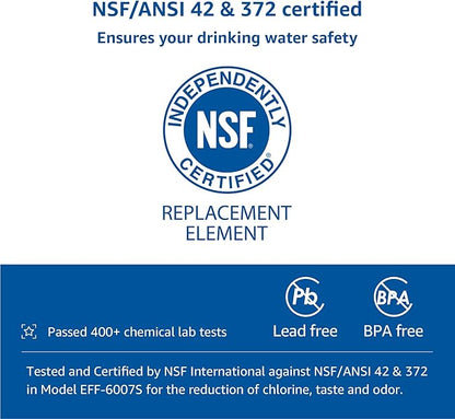 Maxblue UKF8001 Refrigerator Water Filter, Replacement for Maytag UKF8001, EDR4RXD1, EveryDrop® Filter 4, Whirlpool® 4396395, UKF8001AXX-200, Kenmore 469006, 469992, Puriclean II, Pack of 3