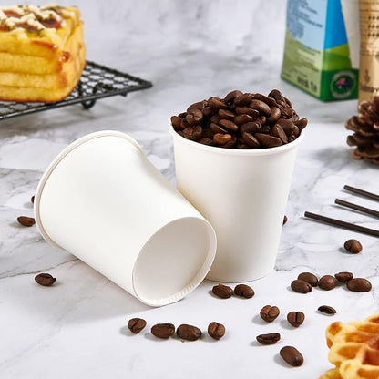 600 Pack 5 oz Paper Cups, Disposable Bathroom Mouthwash White Hot Drinking Cups for Home, School and Office