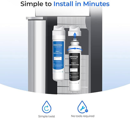 Waterdrop W281 Water Filters for Water Coolers, Replacement for Avalon® branded Bottleless Water Coolers Filters, 1,500 Gallon Extended Lifespan, More Pure Enjoyment, 4 Count（2 SET)