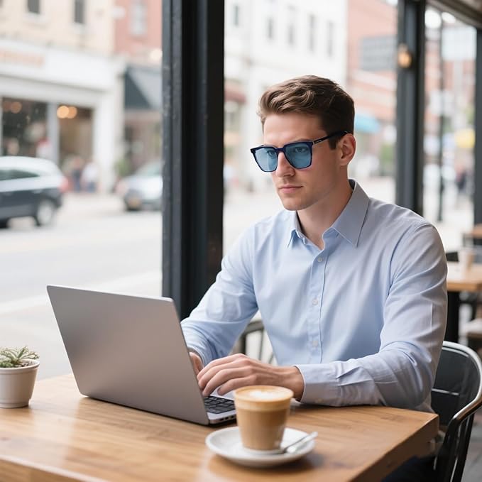 99.9% Blue Light Blocking Glasses For Men Women Anti-Fatigue Computer Gaming Sleep Glasses Reduce Eye Strain
