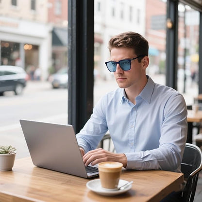 99.9% Blue Light Blocking Glasses For Men Women Anti-Fatigue Computer Gaming Sleep Glasses Reduce Eye Strain