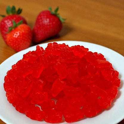 Irresistibly Delicious Strawberry Gummy Bears - 1.5 lbs of Fruity Bliss-Soft, Chewy, and Bursting with Tangy Delight-Great for Kids and Adults of All Ages(24 oz)