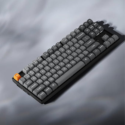 Keychron K8 Max Wireless Mechanical Gaming Keyboard, TKL Layout QMK 2.4 GHz/Bluetooth 5.1/Wired Tri-Mode Connection, RGB with Keychron Super Brown Switch Compatible with Mac Windows Linux