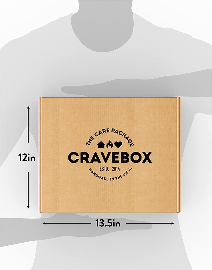 CRAVEBOX Healthy Snack Box (55 Count) Christmas Variety Pack Care Package Gift Basket Kid Men Women Adult Nuts Fruit Nutrition Assortment College Back to School