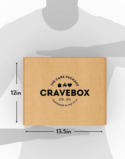 CRAVEBOX Healthy Snack Box (55 Count) Christmas Variety Pack Care Package Gift Basket Kid Men Women Adult Nuts Fruit Nutrition Assortment College Back to School