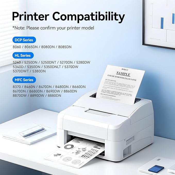 TN580 Toner Cartridge 2 Black High Yield Replacement for Brother TN580 TN650 TN550 TN620 Compatible with HL-5370DW HL-5340D DCP-8060 DCP-8065DN DCP-8080DN HL-5240 HL-5250DN HL-5270DN MFC-8660DN