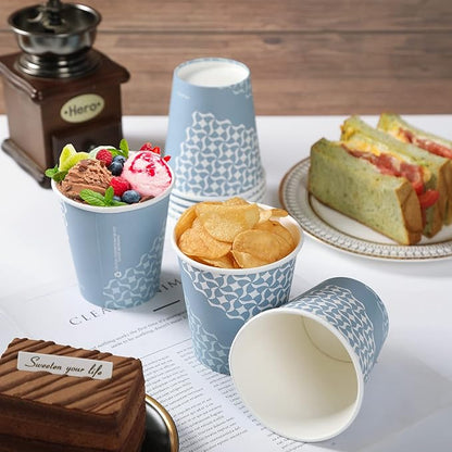 MUCHII Paper Coffee Cups 10 oz, 240 Count Disposable Coffee Paper Cup, Paper Drinking Cups for Hot/Cold Beverage