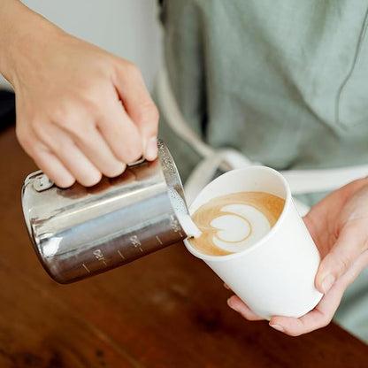 100 Pack Disposable Coffee Cups 16 oz, White Paper Cups, Hot Beverage Drinking Cups for Coffee, Water, Tea, Juice, Espresso