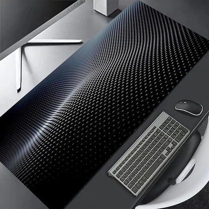 Mouse Pad Gaming Mousepad 31.5x11.8 Inch - 3mm Durable Fabric with Non-Slip Base, Waterproof Surface & Reinforced Edges for Gamers, Work Desks and Streaming Setups(Sci-Fi Lines)