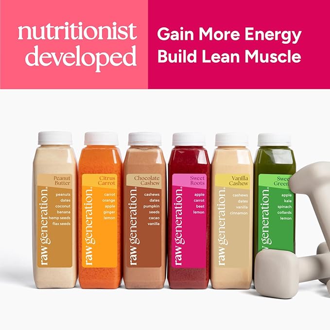 Raw Generation Cleanse for 2 – Cleanse with a Partner for Maximum Results – Two 5-Day Protein Cleanses to Lose Weight, Build Lean Muscle, Reduce Bloating, Increase Energy & Reset Your Diet