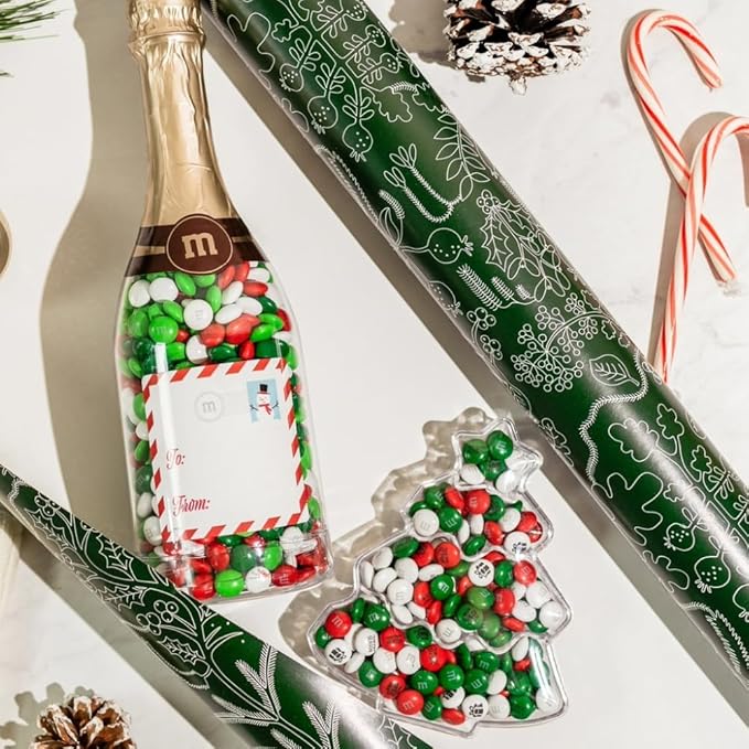 M&M’S Christmas Tree Gift Box, Pre-Designed Colorful Christmas Candy Mix, Perfect for Holiday Gift Exchanges